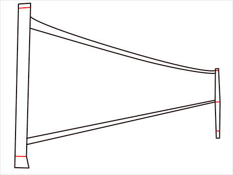how to draw a volleyball net Step (4)