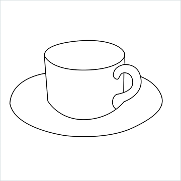 Coffee cup drawing