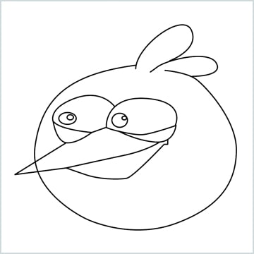 Draw a Blue angry bird