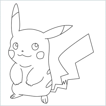 Pikachu Pokemon easy drawing | Easy Drawing Ideas-saigonsouth.com.vn