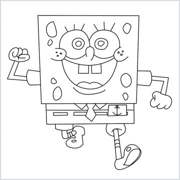 Draw a Spongebob squarepants
