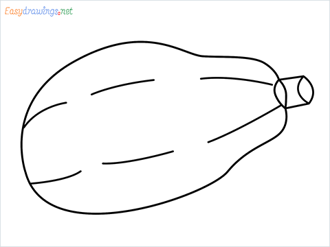 How To Draw A Easy Papaya Step by Step for Beginners