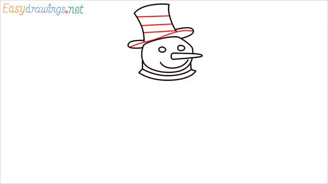 How To Draw A Easy Snowman Step (6)