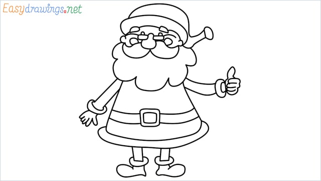 How To Draw Easy Santa Claus Step by Step for Beginners