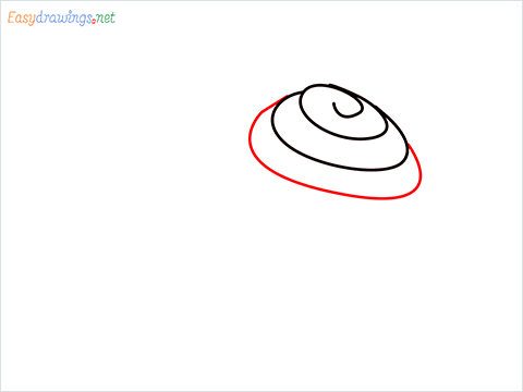How To Draw Snail Step (3)