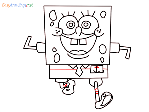 How To Draw Spongebob Step (12)