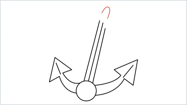 How To Draw an Anchor Step 8