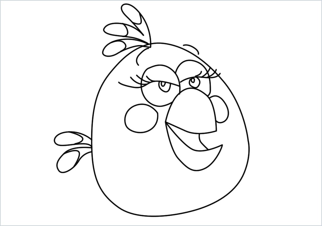 How to draw matilda angry bird