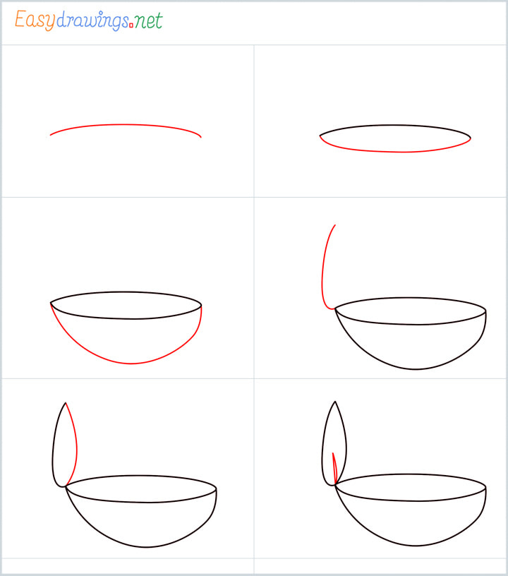 Diwali drawing ¦ Diya Drawing | Abstract pencil drawings, Simple line  drawings, Oil pastel drawings easy