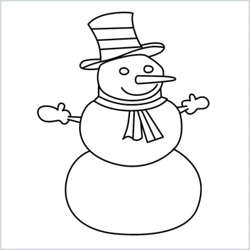 Snowman draw