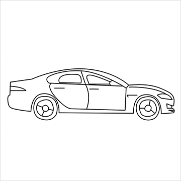 easy car drawing