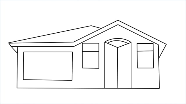 how to draw a House
