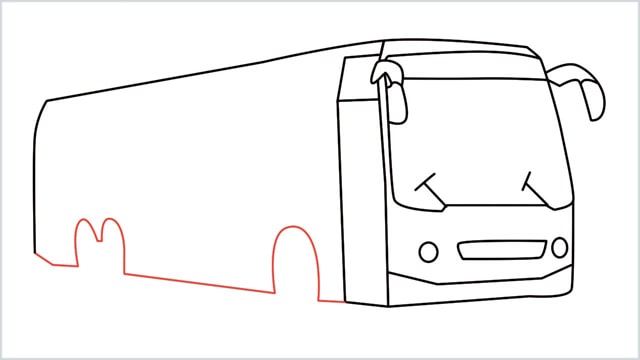 how to draw a bus Step (12)
