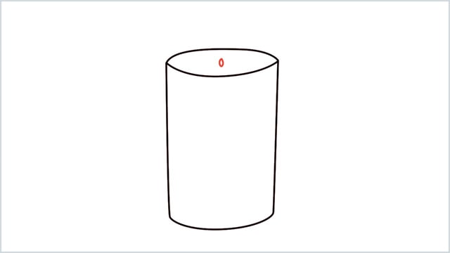 how to draw a candle step 4