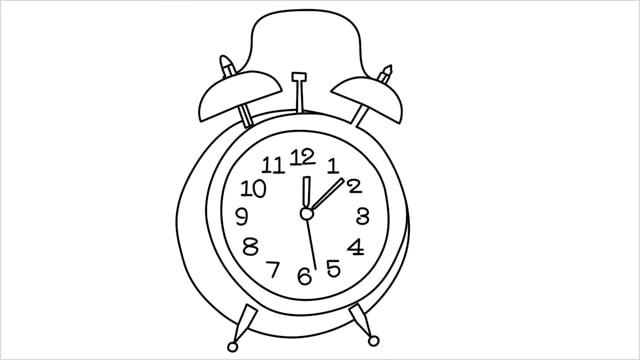how to draw a clock