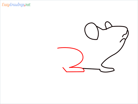 how to draw a cute mouse step (4)