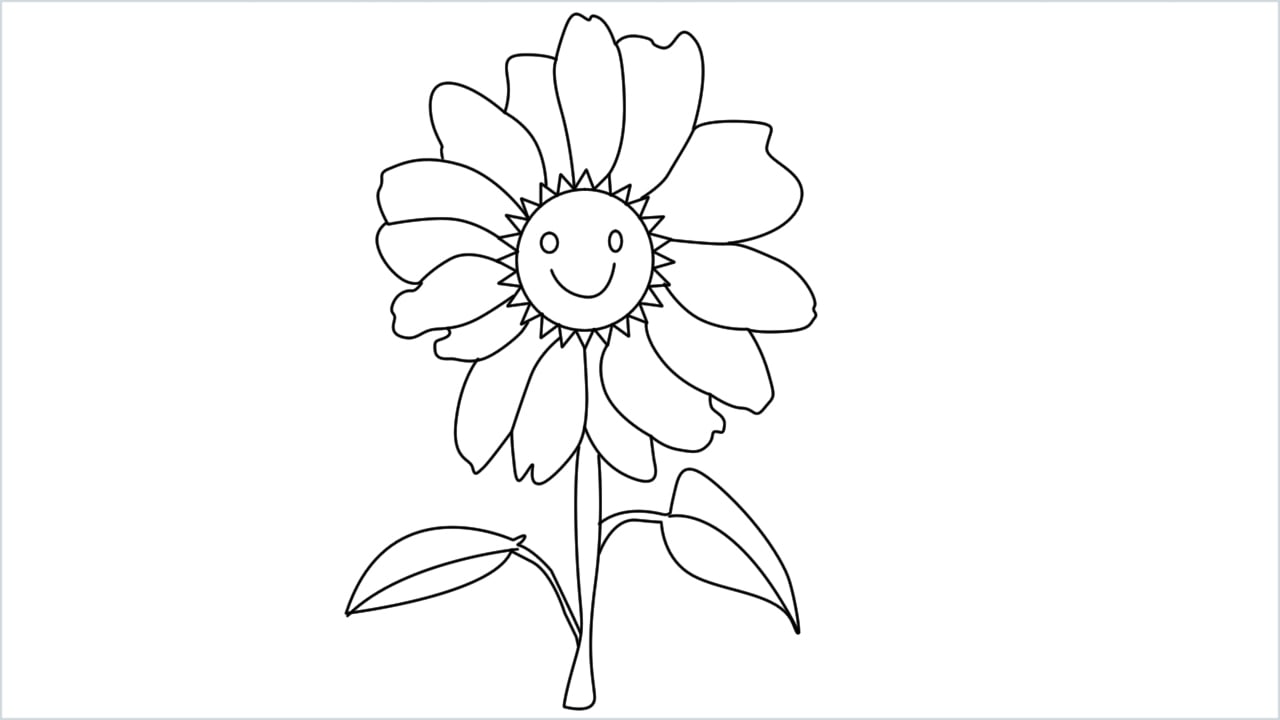 how to draw a daisy