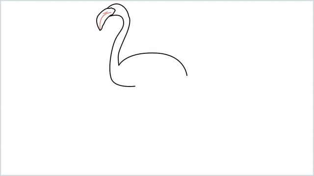 how to draw a flamingo step (4)