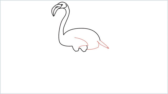 how to draw a flamingo step (7)
