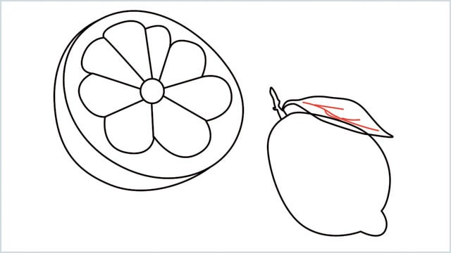 how to draw a lemon step (10)