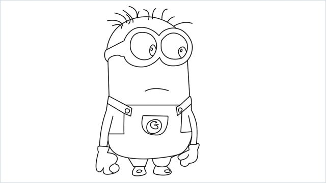 how to draw a minion