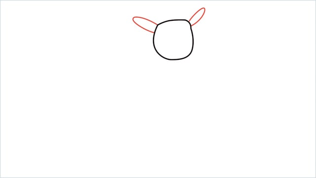 how to draw a sheep step (2)
