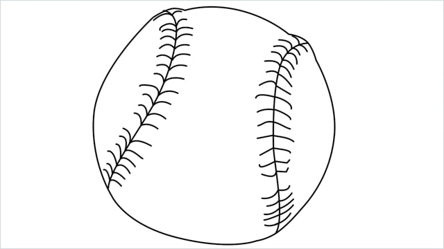 how to draw baseball