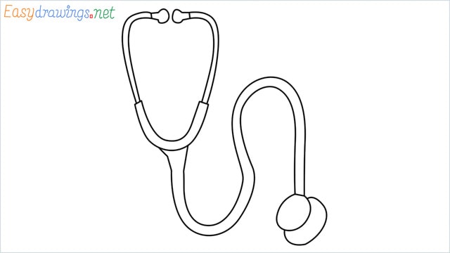 stethoscope clip art drawing step by step