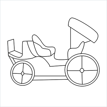 Carriage cart drawing