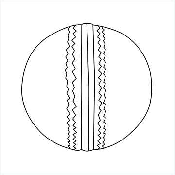 Cricket ball drawing