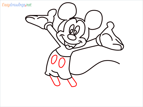 How To Draw A Mickey Mouse Easy Trick Step (10)