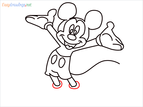 How To Draw A Mickey Mouse Easy Trick Step (11)