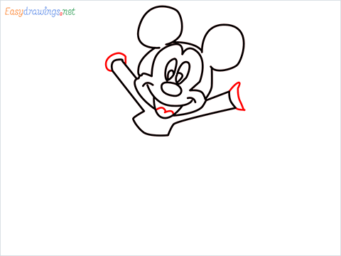 How To Draw A Mickey Mouse Easy Trick Step (6)