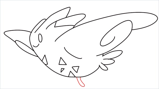 How to draw Togekiss step (11)