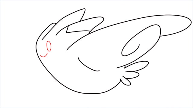 How to draw Togekiss step (7)