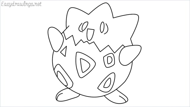 How to draw Togepi step by step