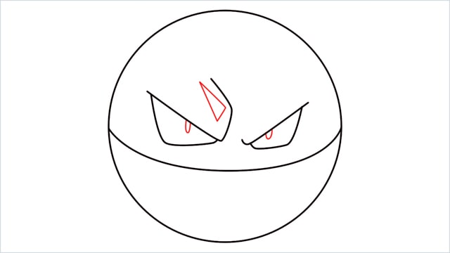 How to draw Voltorb step (5)
