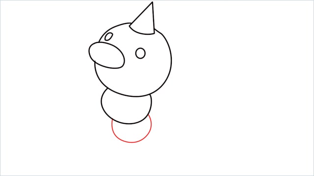 How to draw Weedle step (6)