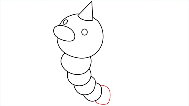 How to draw Weedle step (9)