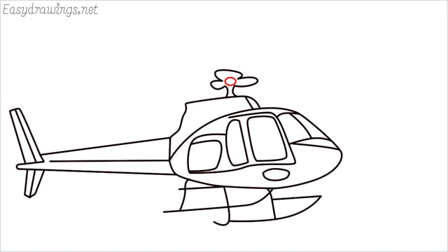 How to draw a Helicopter step (15)