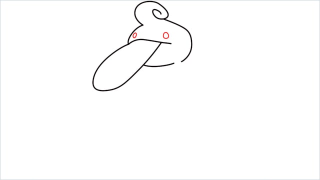 How to draw a Lickilicky step (4)