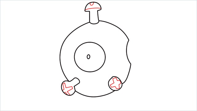 How to draw a Magnemite step (4)