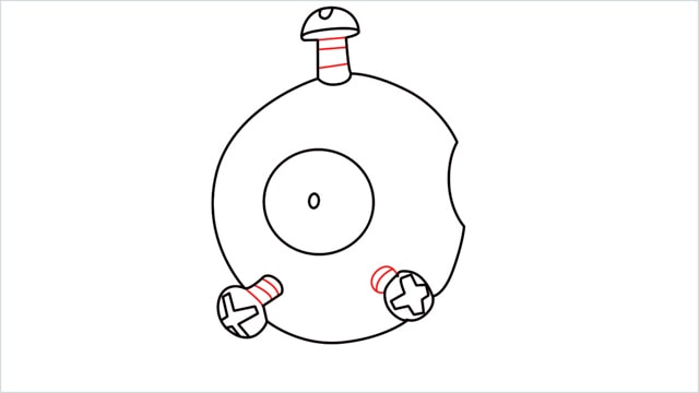 How to draw a Magnemite step (5)