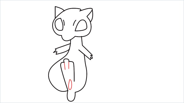 How to draw a Mew step (10)