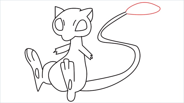 How to draw a Mew step (15)