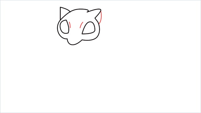 How to draw a Mew step (5)