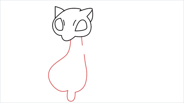 How to draw a Mew step (6)