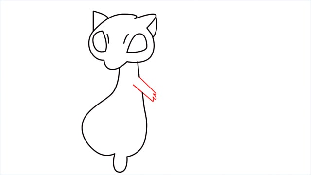 How to draw a Mew step (7)