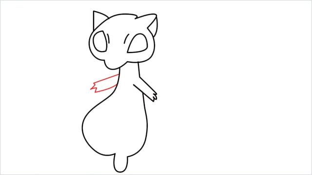 How to draw a Mew step (8)