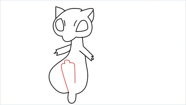 How to draw a Mew step (9)